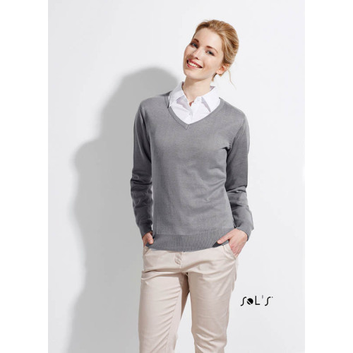 Women's v neck sweater online with collared shirt underneath